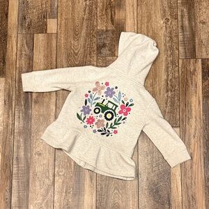 Toddler Girl John Deere Do Good Today peplum full-zip Jacket